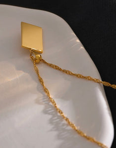 Gold Sun Rays Pendant Necklace