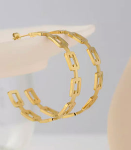 Gold Date Night Hoops