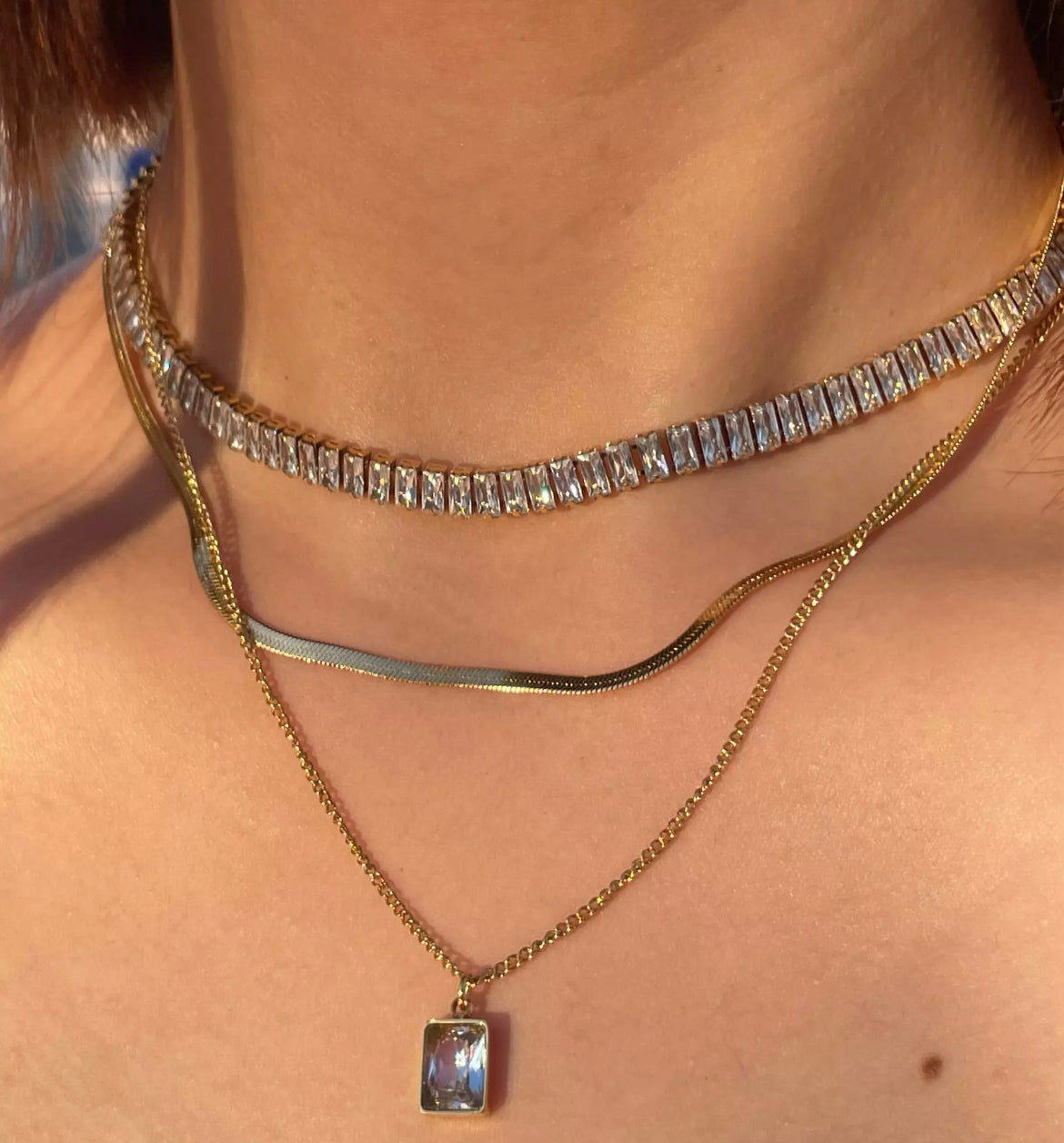 Crystal Cocktail Choker Necklace
