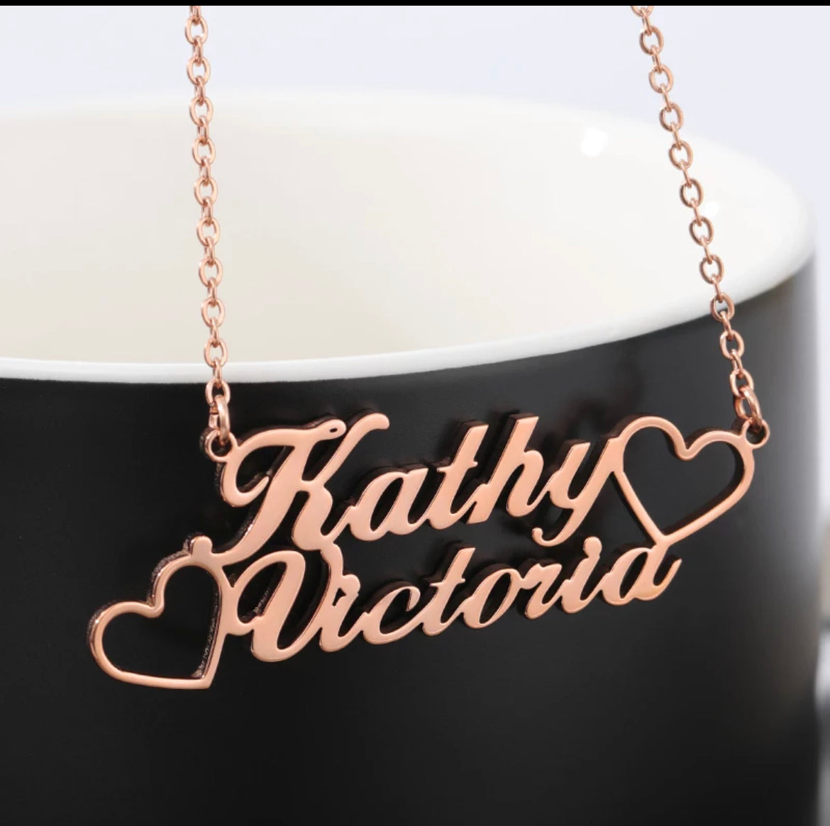 Custom Double Name Necklace
