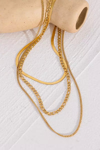 Gold Triple layered Necklaces