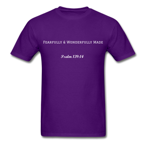 Fearfully & Wonderfully Made Classic T-Shirt - purple