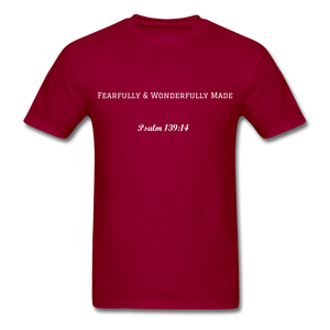 Fearfully & Wonderfully Made Classic T-Shirt - dark red