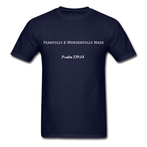 Fearfully & Wonderfully Made Classic T-Shirt - navy