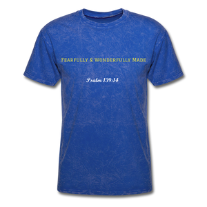 Fearfully & Wonderfully Made  T-Shirt - mineral royal