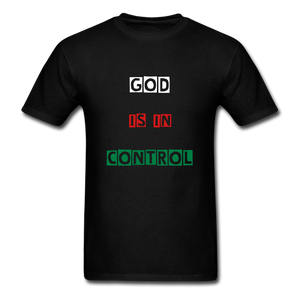 God Is In Control T-Shirt - black