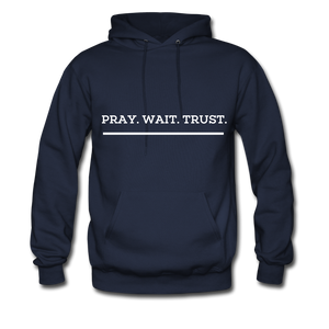 Pray.Wait.Trust. Hoodie - navy