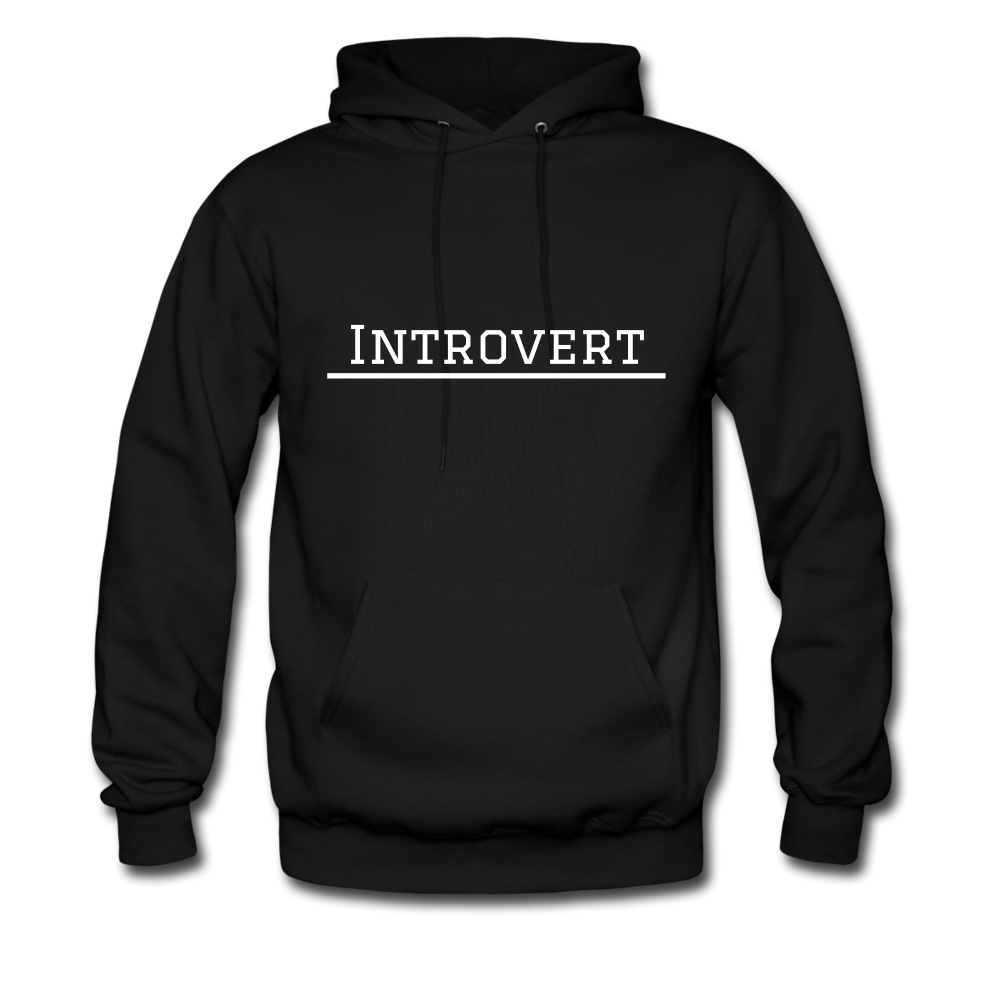 Introvert Hoodie - black