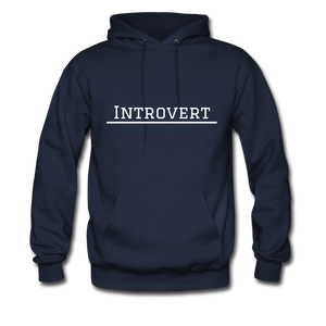 Introvert Hoodie - navy