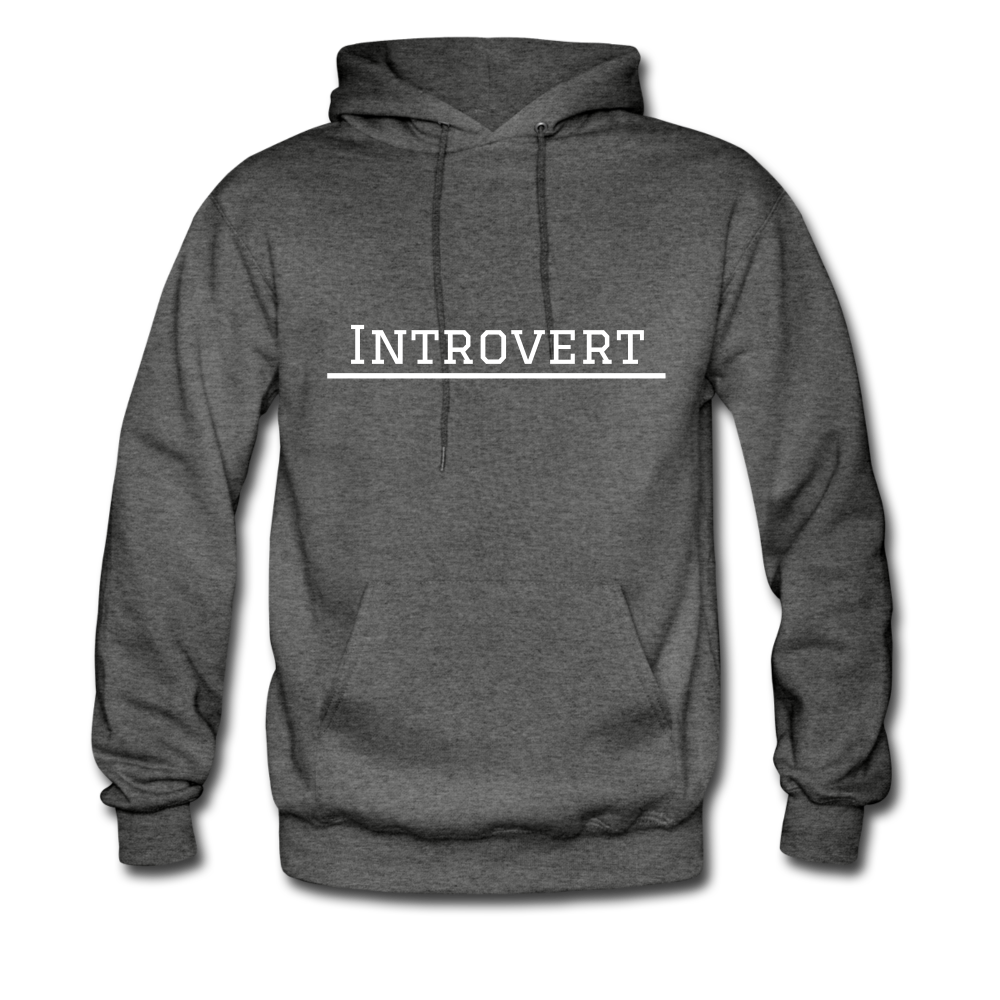 Introvert Hoodie - charcoal gray