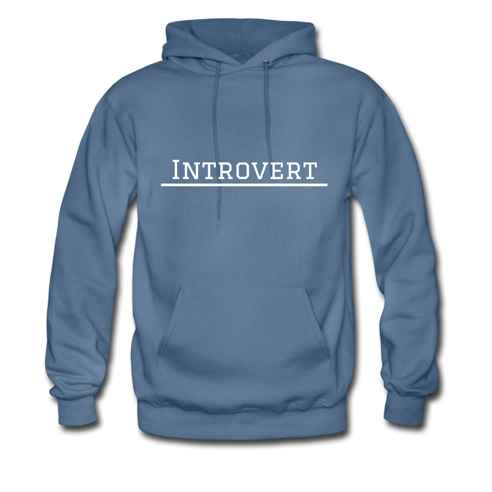 Introvert Hoodie - denim blue