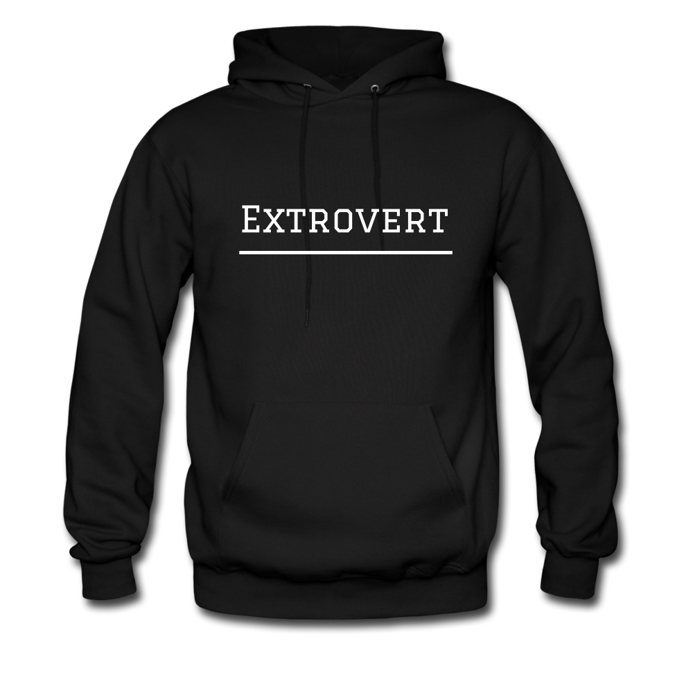 Extrovert Hoodie - black