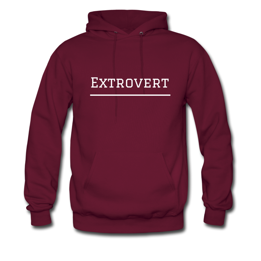 Extrovert Hoodie - burgundy