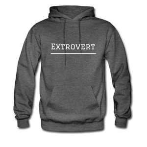 Extrovert Hoodie - charcoal gray