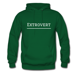 Extrovert Hoodie - forest green
