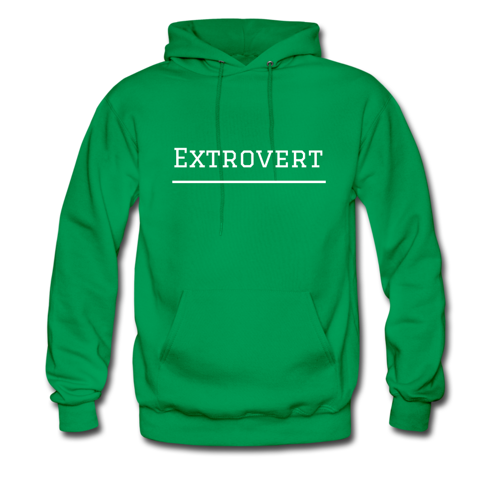 Extrovert Hoodie - kelly green