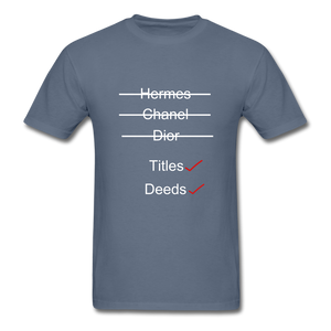 Title & Deeds Classic T-Shirt - denim