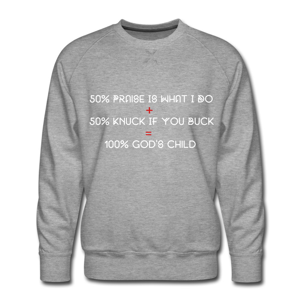 God's Child  Premium Sweatshirt - heather gray