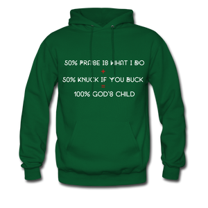 God's Child Hoodie - forest green