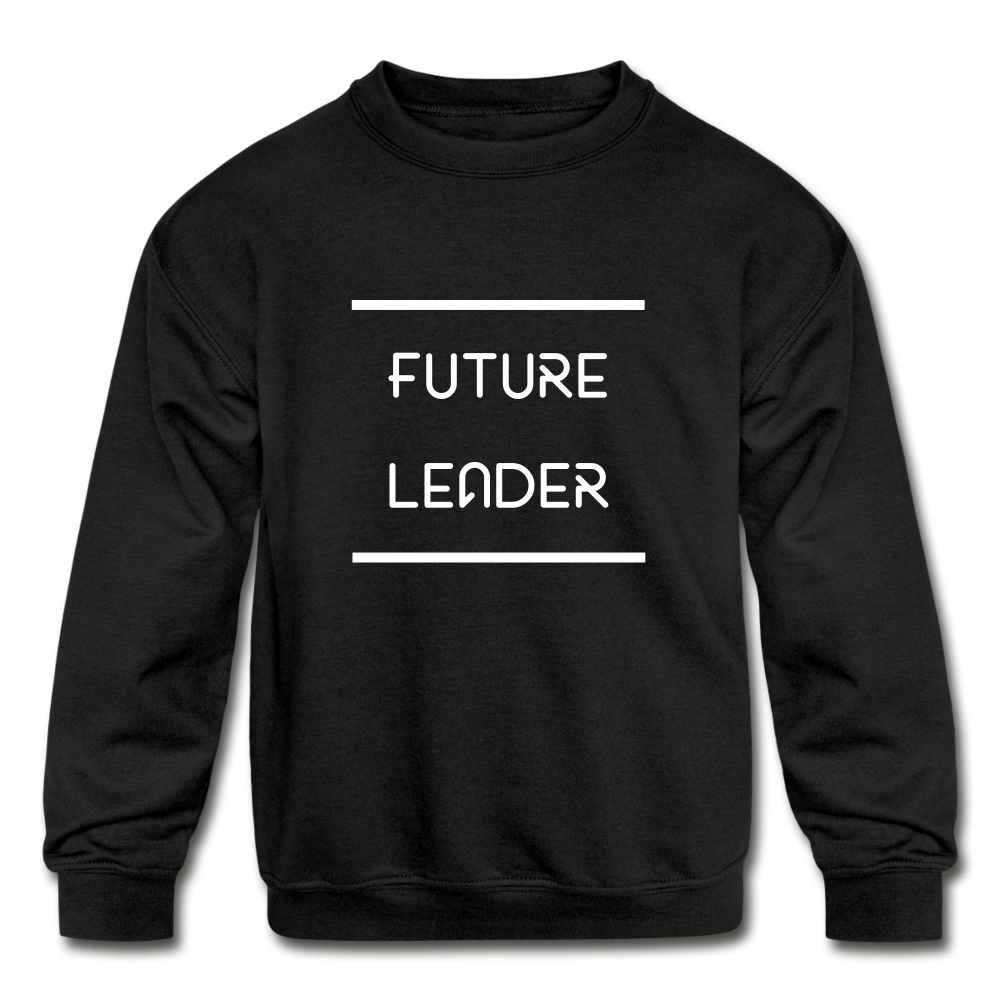 Future leader Kids' Crewneck Sweatshirt - black