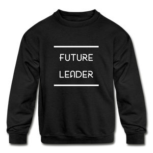 Future leader Kids' Crewneck Sweatshirt - black