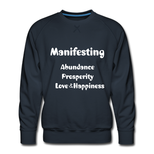 Manifesting Premium Sweatshirt - navy