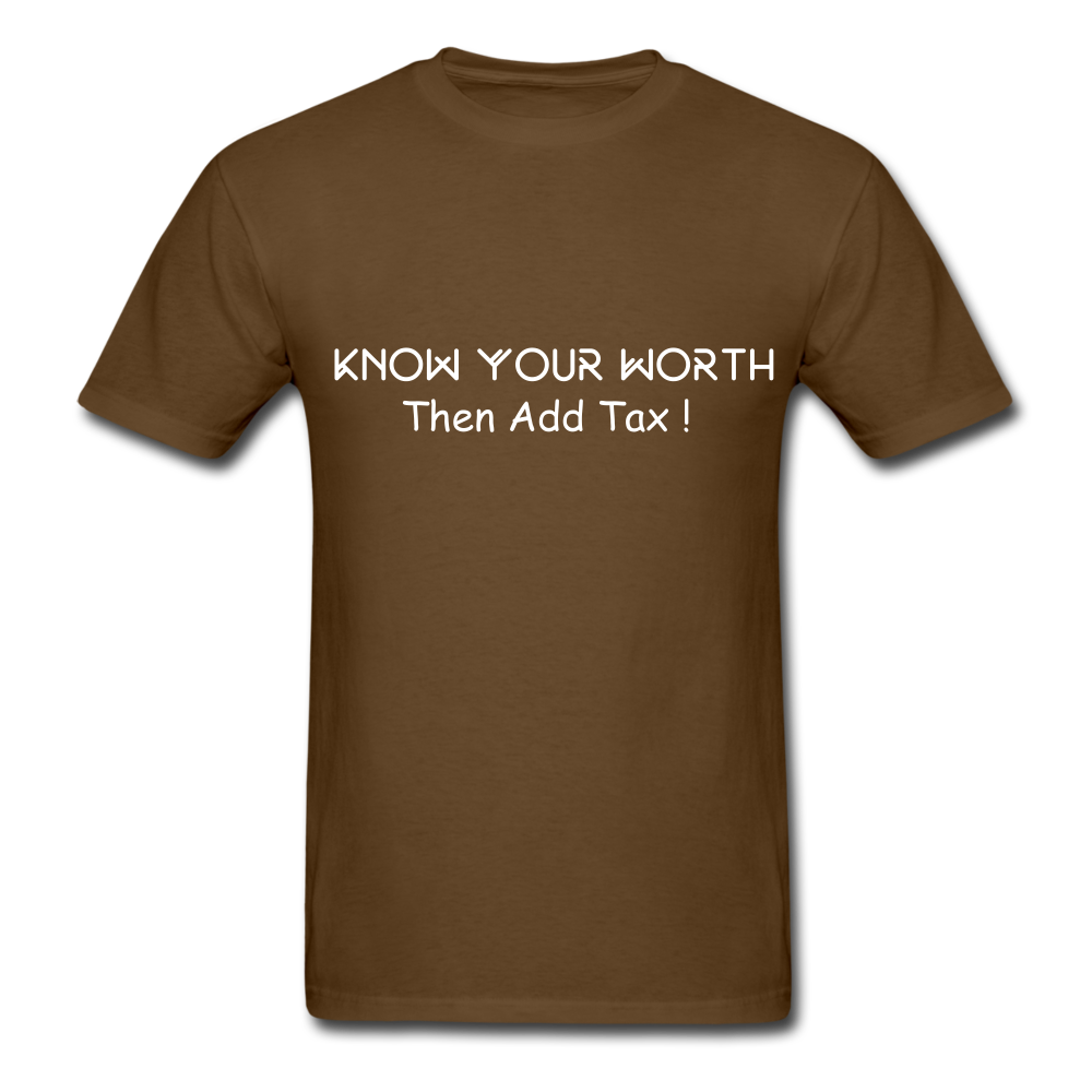 Know Your Worth Classic T-Shirt - brown