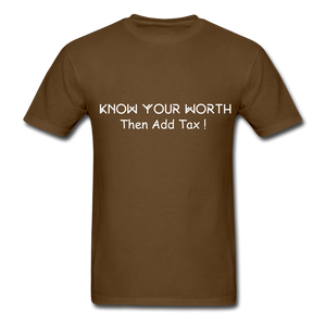 Know Your Worth Classic T-Shirt - brown