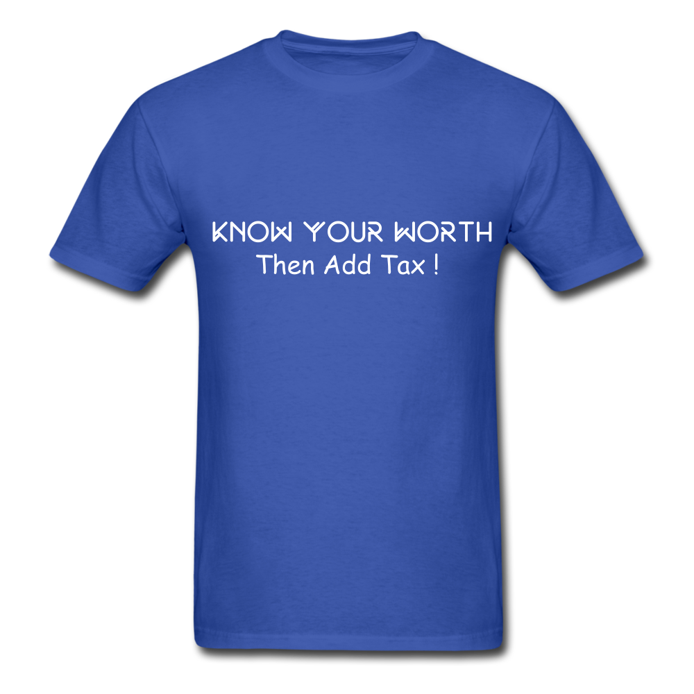 Know Your Worth Classic T-Shirt - royal blue