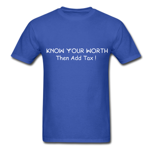 Know Your Worth Classic T-Shirt - royal blue