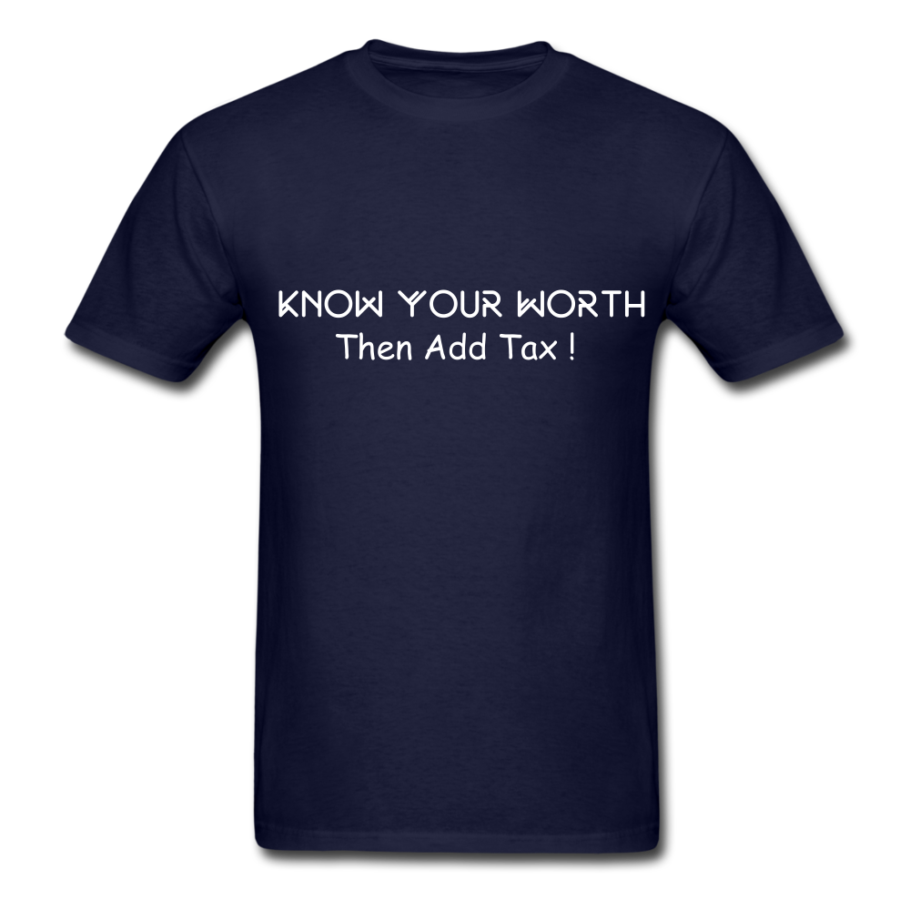 Know Your Worth Classic T-Shirt - navy