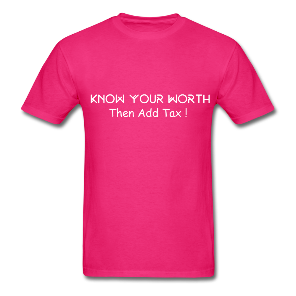 Know Your Worth Classic T-Shirt - fuchsia