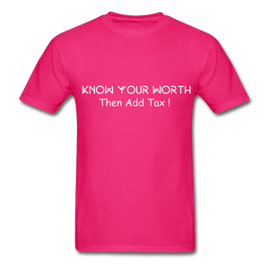 Know Your Worth Classic T-Shirt - fuchsia