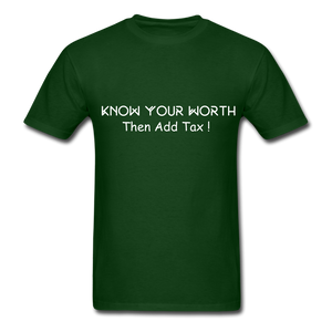 Know Your Worth Classic T-Shirt - forest green