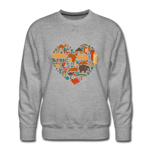 Heart of Africa Premium Sweatshirt - heather gray