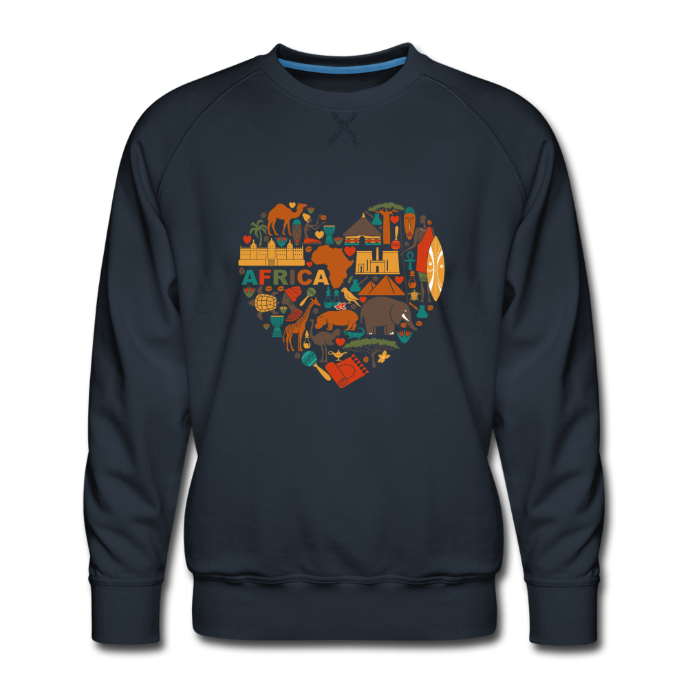 Heart of Africa Premium Sweatshirt - navy