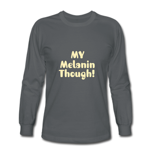 Melanin Long Sleeve T-Shirt - charcoal