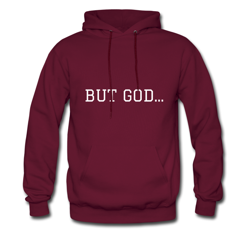 But God Hoodie - burgundy