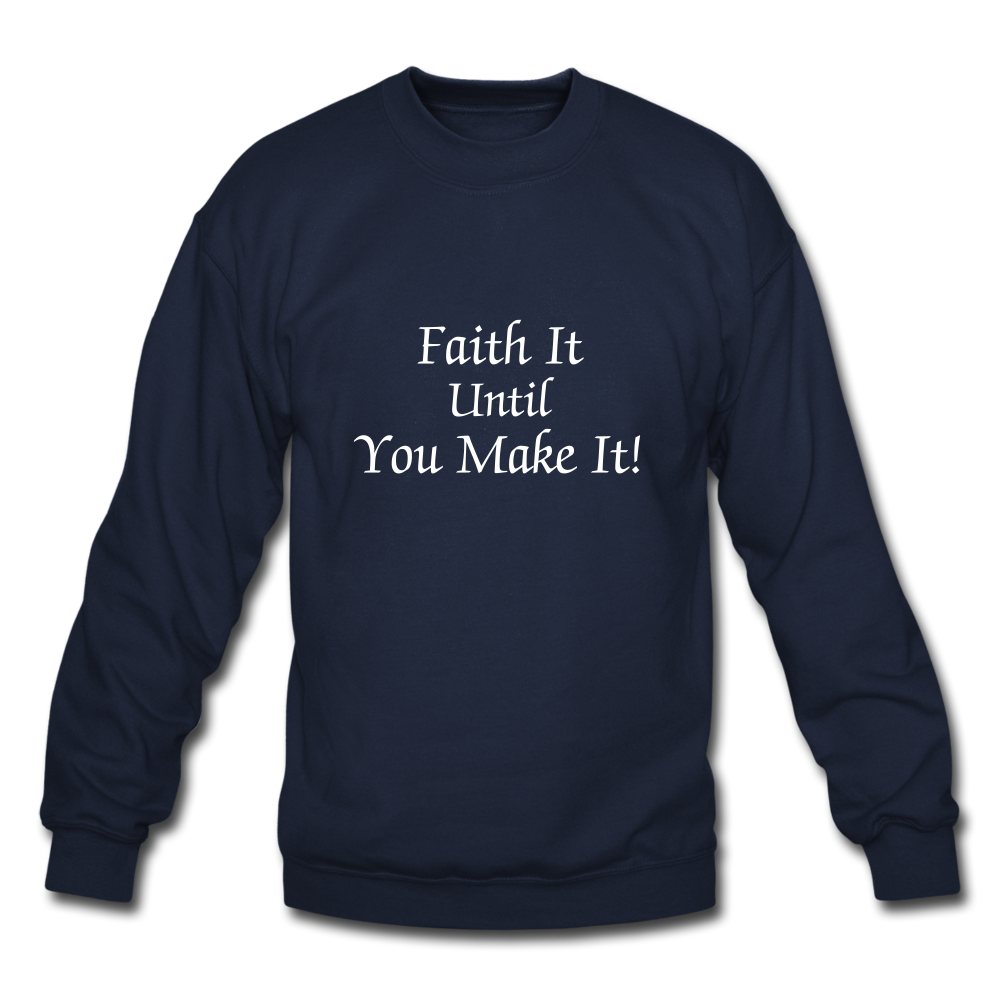 Faith It Crewneck Sweatshirt - navy