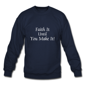 Faith It Crewneck Sweatshirt - navy