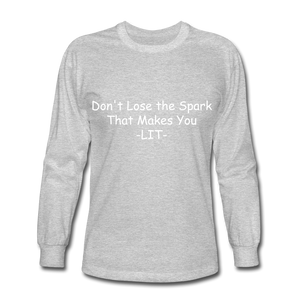 Lit Long Sleeve T-Shirt - heather gray
