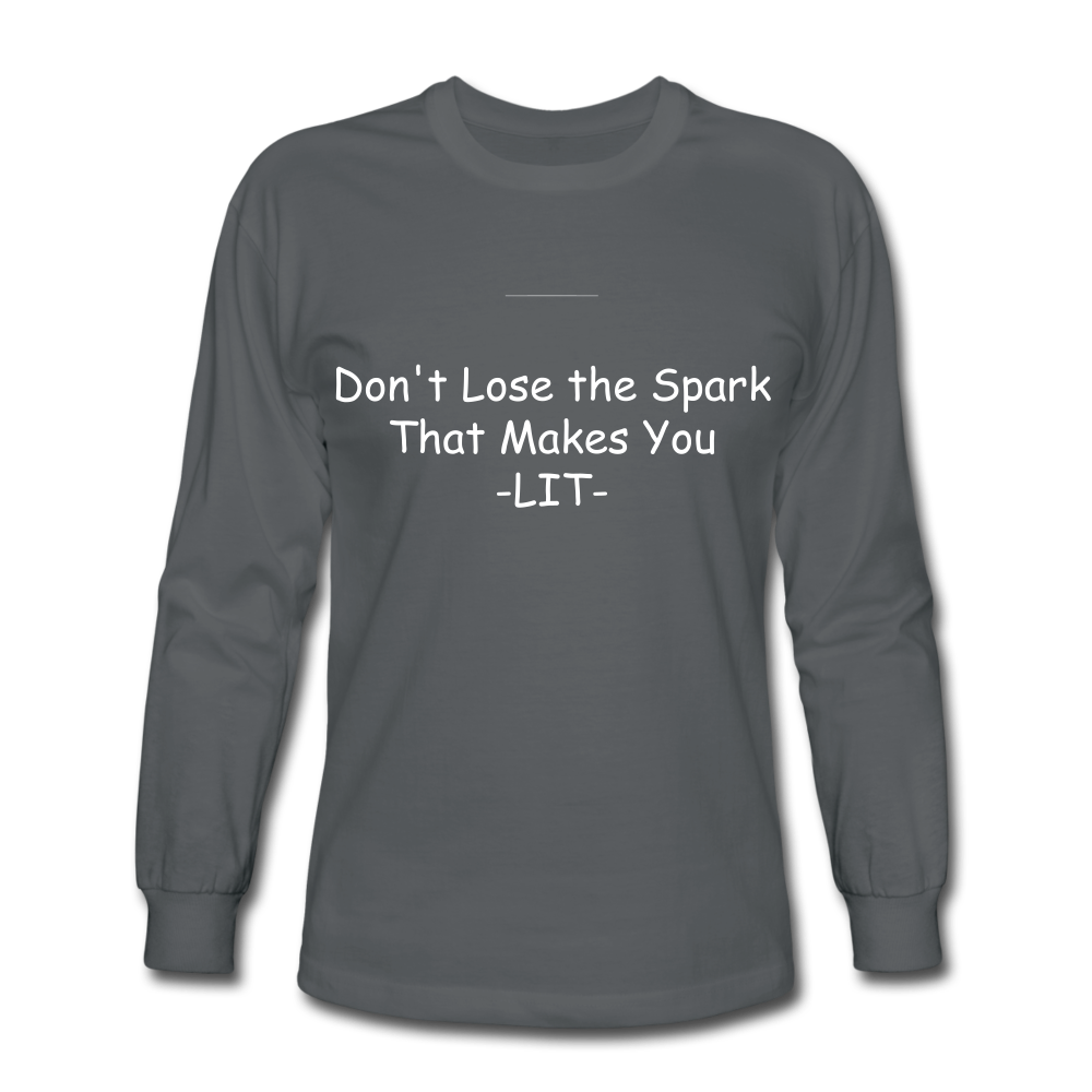 Lit Long Sleeve T-Shirt - charcoal