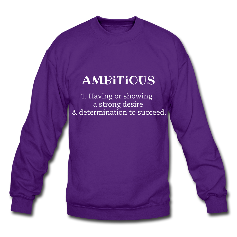 Ambitious Crewneck Sweatshirt - purple