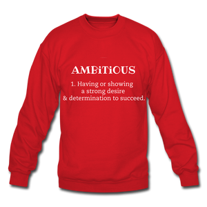 Ambitious Crewneck Sweatshirt - red