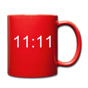 11:11 Color Mug - red