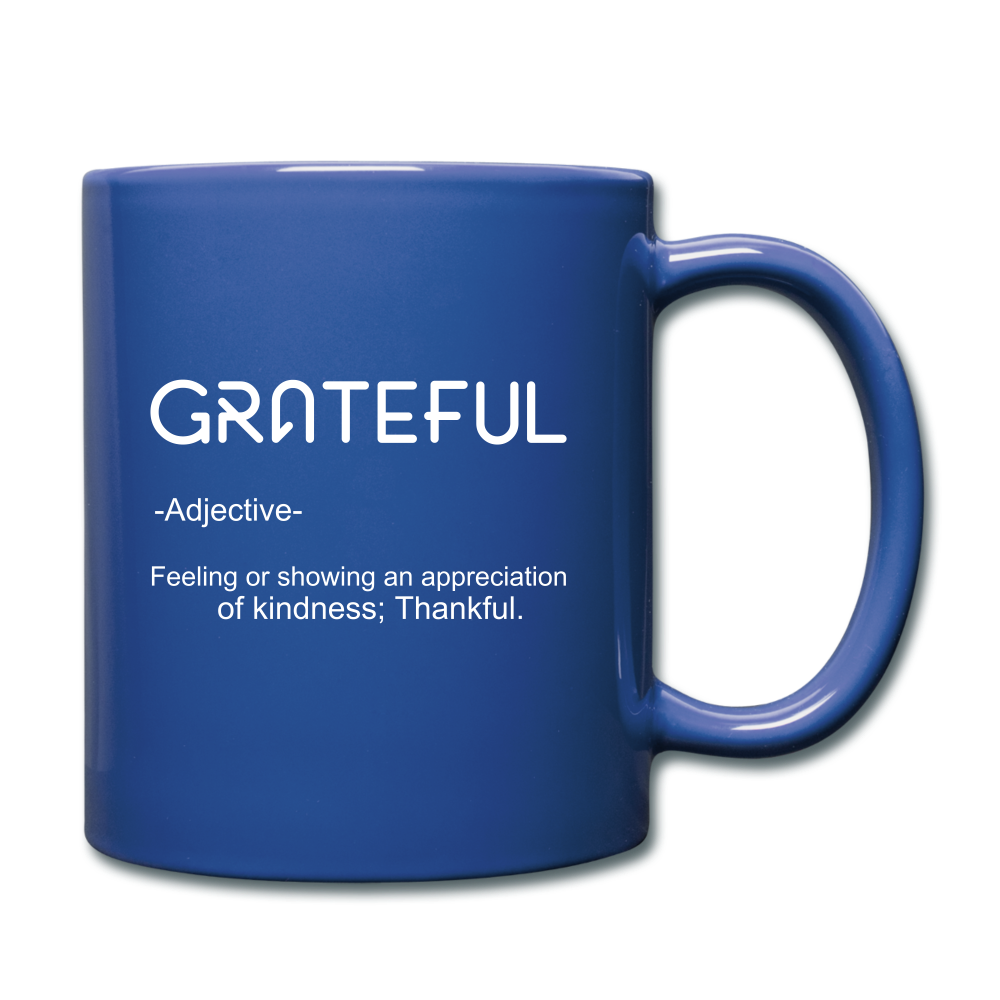 Grateful Mug - royal blue