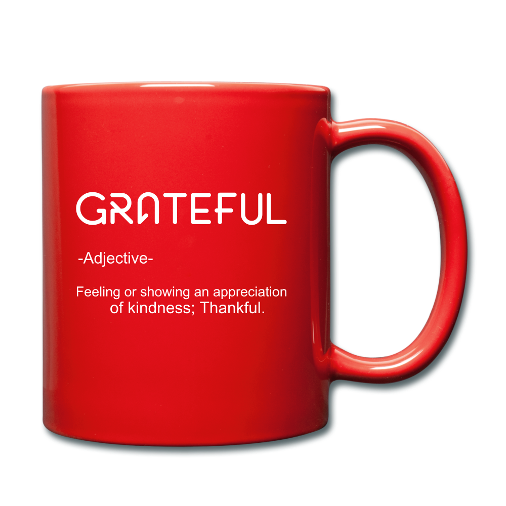 Grateful Mug - red