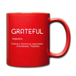 Grateful Mug - red