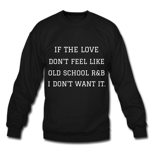 R&B Crewneck Sweatshirt - black