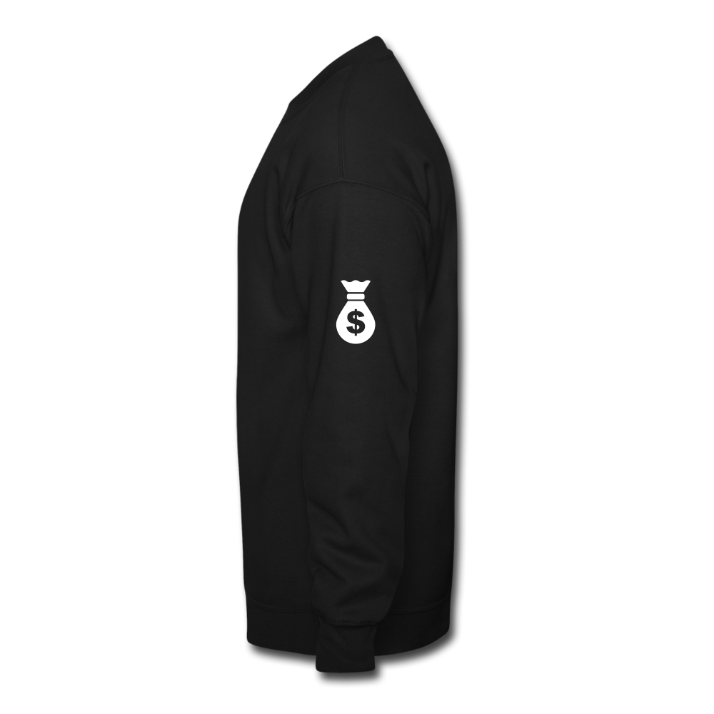 Manifest Your Bag Crewneck Sweatshirt - black